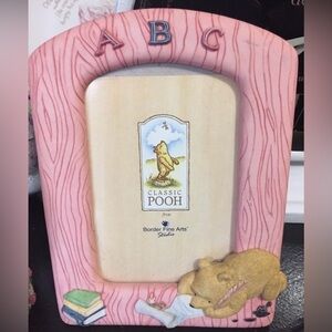 Disney Classic Pooh Pink Resin Picture Frame